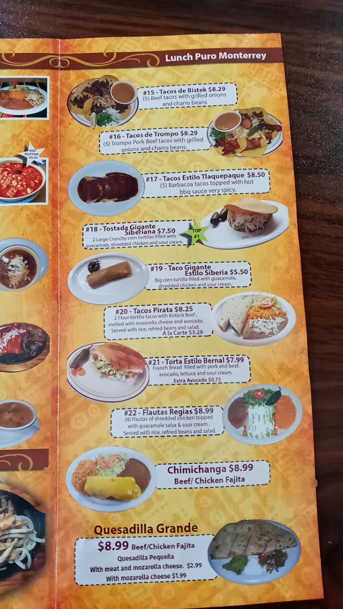 Taco's Puro Monterrey I Iñor Menu - Image 6